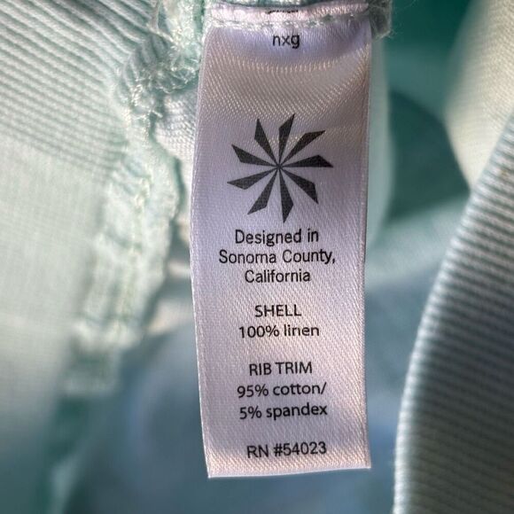 Athleta Linen Seline Skirt water blue size 8 - Picture 5 of 11